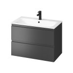 Cersanit Moduo 80x45 cm alsószekrény- anthracite- keskenyperemű mosdóval - lapraszerelt (s801-473-dsm)