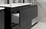Cersanit Moduo 80x45 cm alsószekrény- anthracite- keskenyperemű mosdóval - lapraszerelt (s801-473-dsm) - Image 2