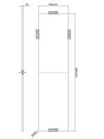 Cersanit Larga 180 mosdópult- fekete márvány mintás (s932-063) - Image 4