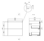 Cersanit Larga 60 x 45 cm alsószekrény- szürke (s932-072) - Image 5