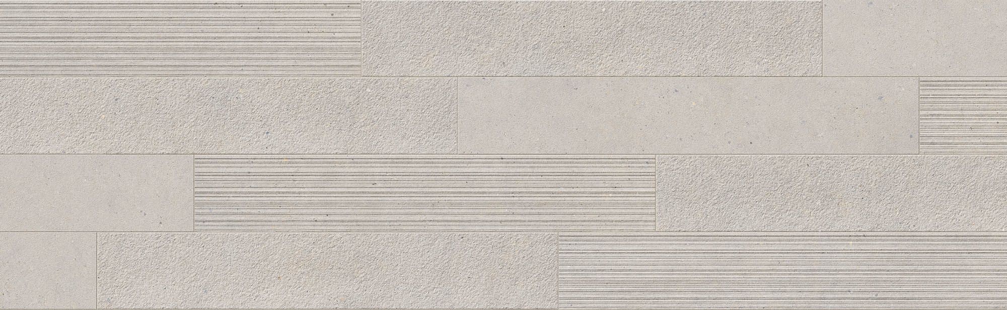SI03EAM Italgraniti Silver Grain Grey Listello Mix Sq. 120X20cm Padlólap (SI03EAM) - Image 1