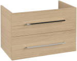 Villeroy & Boch Avento alsószekrény, 2 kihúzható elem, 80 cm, nordic oak (vj) (a89100vj) - Image 5