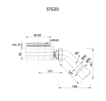 Radaway Zantos A 90x90 íves műmárvány zuhanytálca, ajándék szifonnal (M3ZNA9090-06) - Image 4