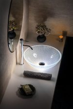 Sapho Beauty Puketa Gravírozott Üvegmosdó, 42cm (TY165) - Image 3