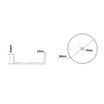 Sapho Maragua Gravírozott Üvegmosdó, 39,5cm, Arany (TY214Z) - Image 5