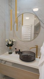 Sapho Beauty Maragua Gravírozott Üvegmosdó, 40,2cm, Fekete (TY214) - Image 4