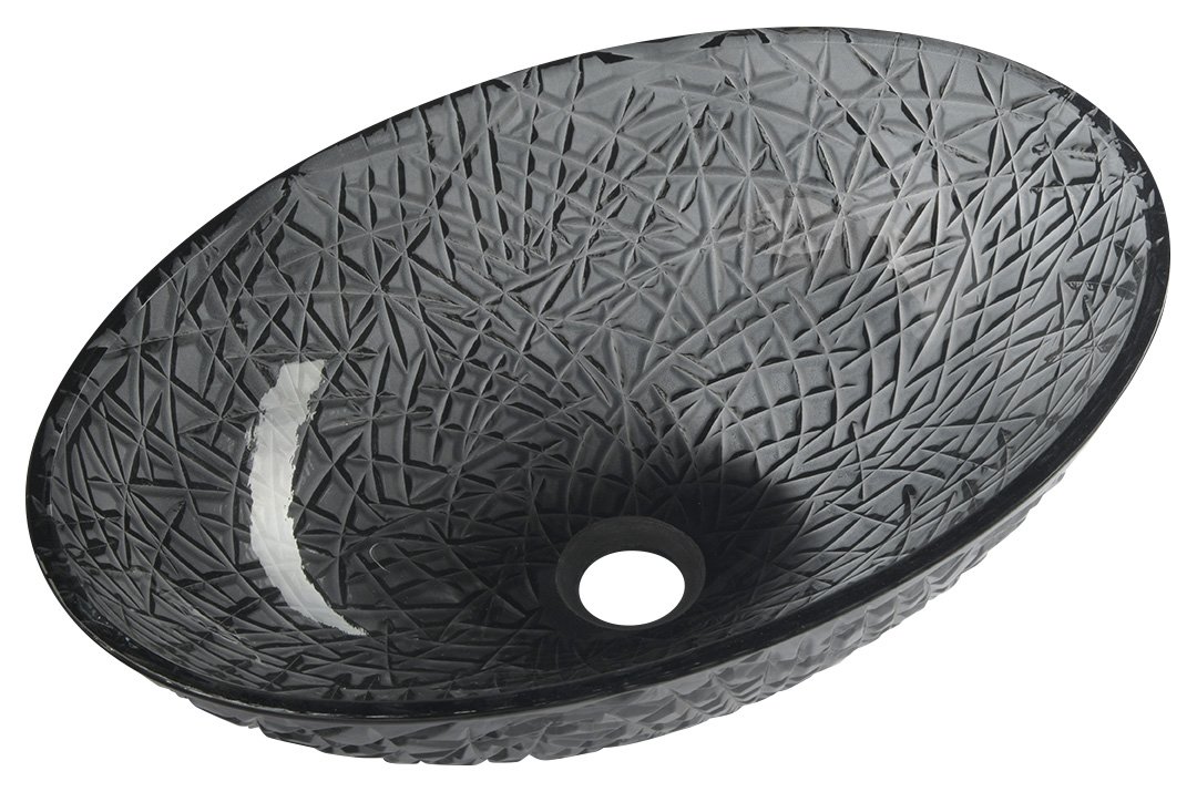 TY305SG Sapho Beauty Purus Üvegmosdó, 50x15,5x36cm, Fekete (TY305SG) - Image 1