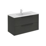 Bannio urban 100-as fürdőszobabútor szett- fali- nature grey színben- Enzo mosdóval (73210-e)