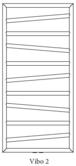 RADECO VIBO2 1160X550 Design egyenes törölköző szárító radiátor, FEHÉR, 415 WATTOS - Image 6