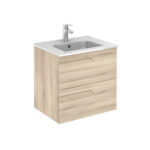 Bannio Vitale 60-as fürdőszobabútor szett fali- Kyra 60 cm mosdóval -nature beige színben (72964-k)