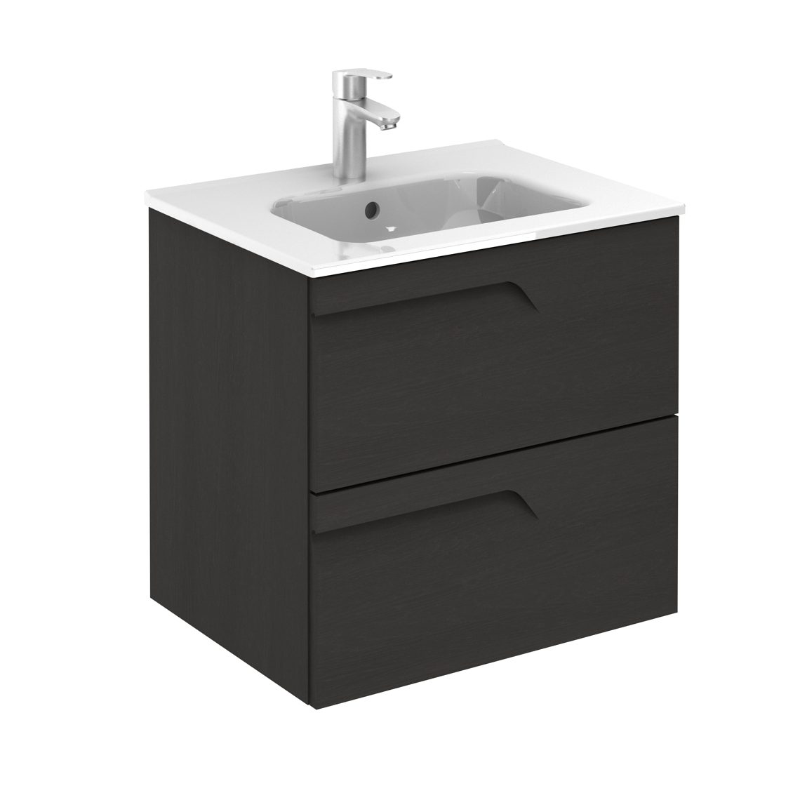 Vitale 60 2C_Slim_GrisNature Bannio Vitale 60-as fürdőszobabútor szett fali- Kyra 60 cm mosdóval -nature grey színben (72963-k) - Image 1
