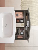 Royo Wave 1 fiókos mosdószekrény, 100x52cm- nature beige (126471) - Image 7