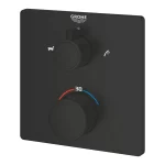 Grohe Eurosmart Termosztátos 2 funkciós Csaptelep falon belüli szereléshez , matt fekete (1022112430) - Image 3