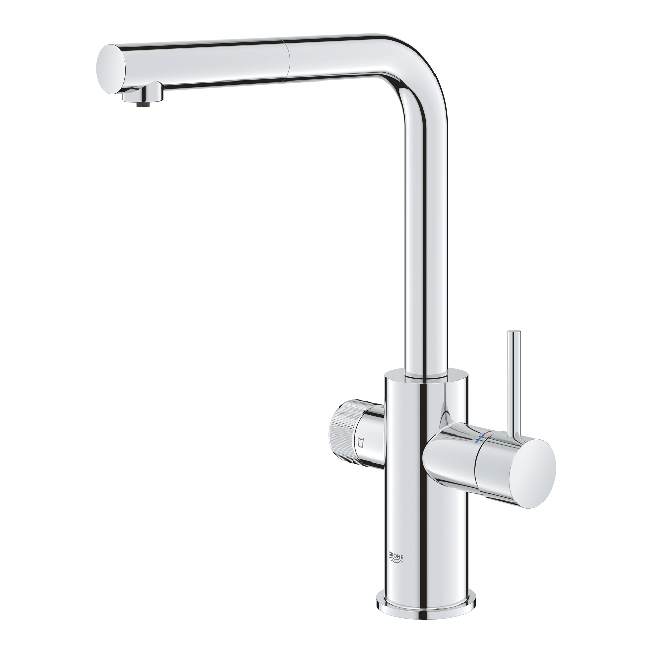ZZF_30590000_005_02_1_1 (1) Grohe Blue Pure Minta Vízszűrős Mosogatócsaptelep Kihúzható gyöngyöztetőval (30590000) - Image 1