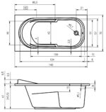 Riho Columbia 140X70 Egyenes Akril Kád (B004001005) - Image 3