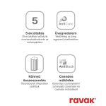 Ravak Supernova Zuhanybox ASBKP6 91x91x206,5 - Átlátszó üveggel - Image 2