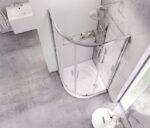 RAVAK BLIX SLIM Íves Zuhanykabin BLSCP4 krómhatású +Transparent - 80x80 (X3BM40C00Z1) - Image 2