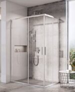 RAVAK BLIX SLIM Zuhanykabin BLSRV2K krómhatású +Transparent - 90 (X1XM70C00Z1)