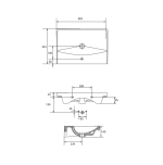 Cersanit City Mosdó 80X46CM (K35-061) - Image 3