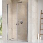 RAVAK CHROME Zuhanyajtó CSDL2 fehér + Transparent - 120x195 cm  (0QVGC10LZ1)