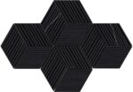 Ceramiche Piemme Majestic Cube Royal Nero Nat/Ret. 30X30 cm Dekoráció, Mozaik (2646)