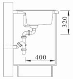 BLANCO DALAGO 8  Silgranit mosogatótálca , 815X510 - Kávé (516638) - Image 6