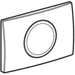 Geberit Delta15 Nyomólap Fehér Öblítés/Stop (115.109.11.1) - Image 2