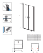 Radaway Eos DWD I 70 cm Lengőajtó - Image 3