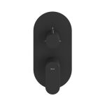 Ravak Eleganta Falba süllyesztett csaptelep, háromutas, belső egység nélkül, Black Matt - Image 2