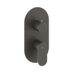 Ravak Eleganta Falba süllyesztett csaptelep, háromutas, belső egység nélkül, Graphite Brushed