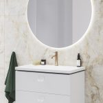 Ravak Espirit Álló mosdócsaptelep BeCool 190 mm, leeresztő nélkül - Rose Gold Brushed - Image 2