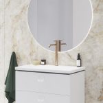 Ravak Espirit Álló mosdócsaptelep 250 mm, leeresztő nélkül, Rose Gold Brushed - Image 3