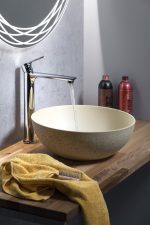 Sapho Formigo Beton Mosdó, 39CM, Sárga (Fg037) - Image 4