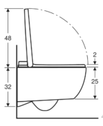 Geberit AquaClean Alba komplett higiéniai berendezés, fali WC (146.350.01.1) - Image 2