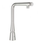 Grohe Zedra SmartControl Mosogató csaptelep, Matt Supersteel (31593DC2)