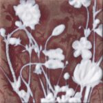 Cir Materia Prima Inserto Natural S/4 Red 20X20 cm Dekor csempe (1070839)