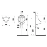 Jika Korint vizelde, külső vízbekötéssel, alsó kivezetéssel, szifonnal (H8441000004401) - Image 2