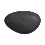 Moduo 55 CM Pultra Tehető Asszimmetrikus Ovális Alakú Anthracite Mosdó (K116-106) - Image 3