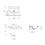 Cersanit Como 50 Mosdó 50X40 (K32-002-Box) - Image 2