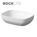 Cersanit Larga Rectangular 50x38 fehér matt pultra ültethető mosdó K677-016