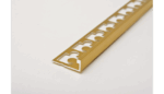 Viarprofil L Szögletes Arany Eloxált Alumínium Profil 10 mm X 2.7 M Szögletes élvédő (AL10G)