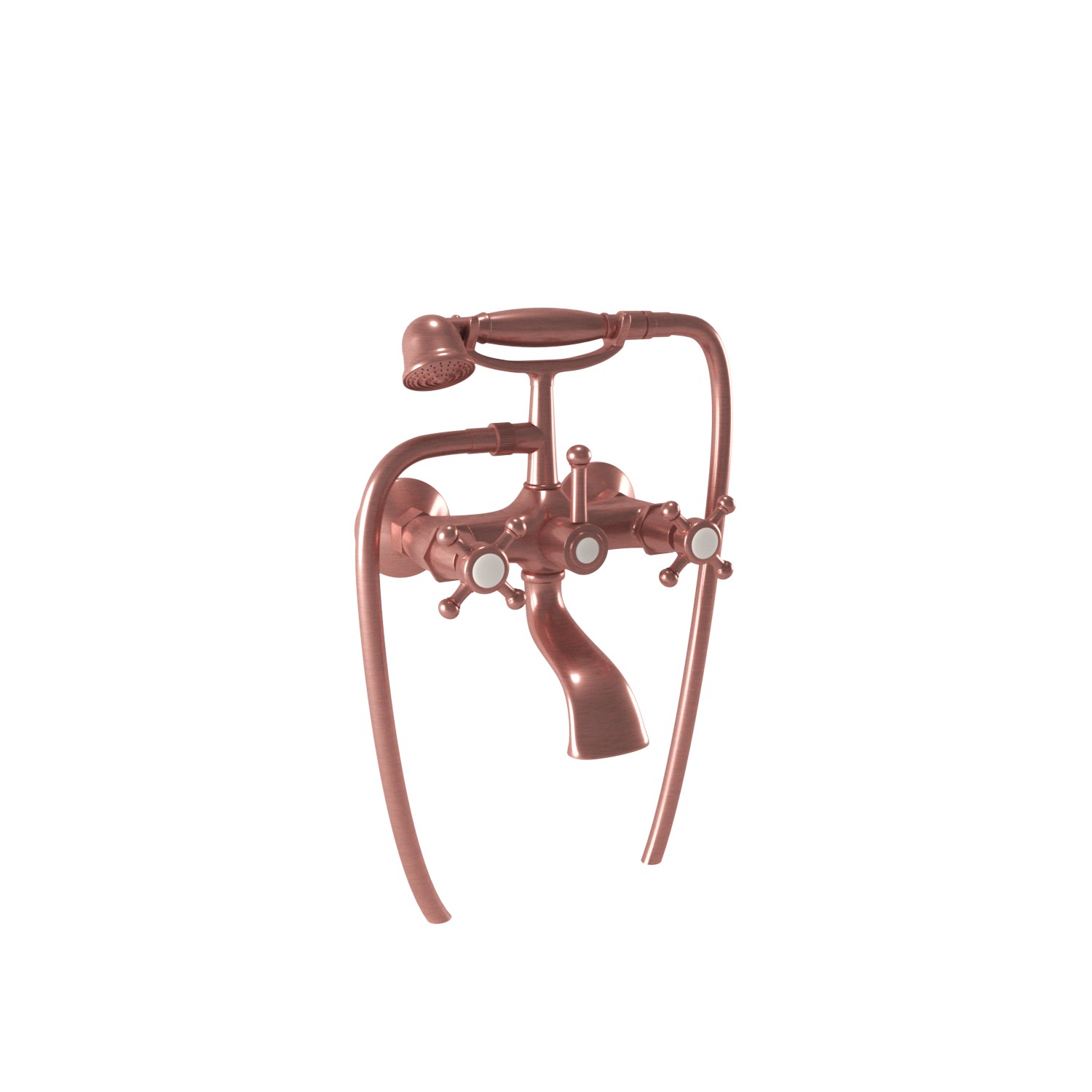 lady900-RA Bugnatese Lady (900RA) rame színű kádcsaptelep zuhanyszettel - Image 1