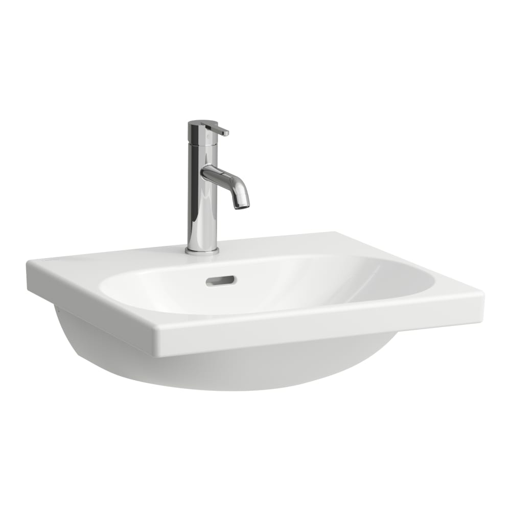 laufen-lua-mosdo-50x46-cm-h8160810001041567034 Laufen Lua mosdó 50x46 cm - csaplyukkal, túlfolyóval - Image 1