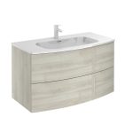 Royo Wave 2 fiókos mosdószekrény, 100x52cm- nature white (126478)