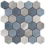 Cir Materia Prima Mix Blue Esagona 27X27 cm Mozaik (1069919)