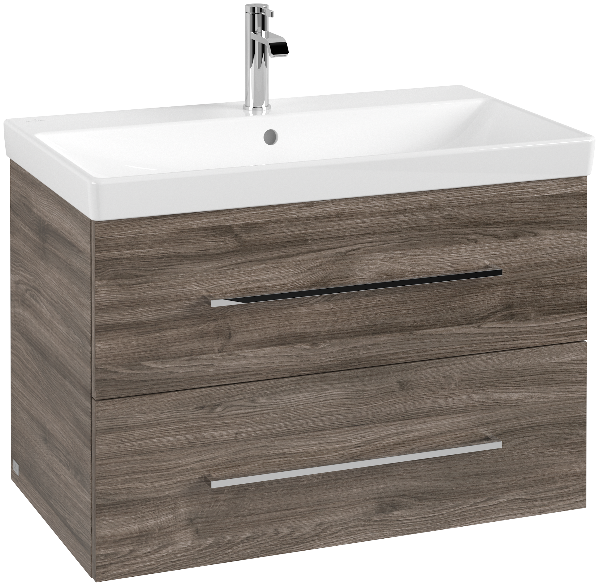 pic_A89100RK Villeroy & Boch Avento alsószekrény, 2 kihúzható elem, 80 cm, stone oak (a89100rk) - Image 1