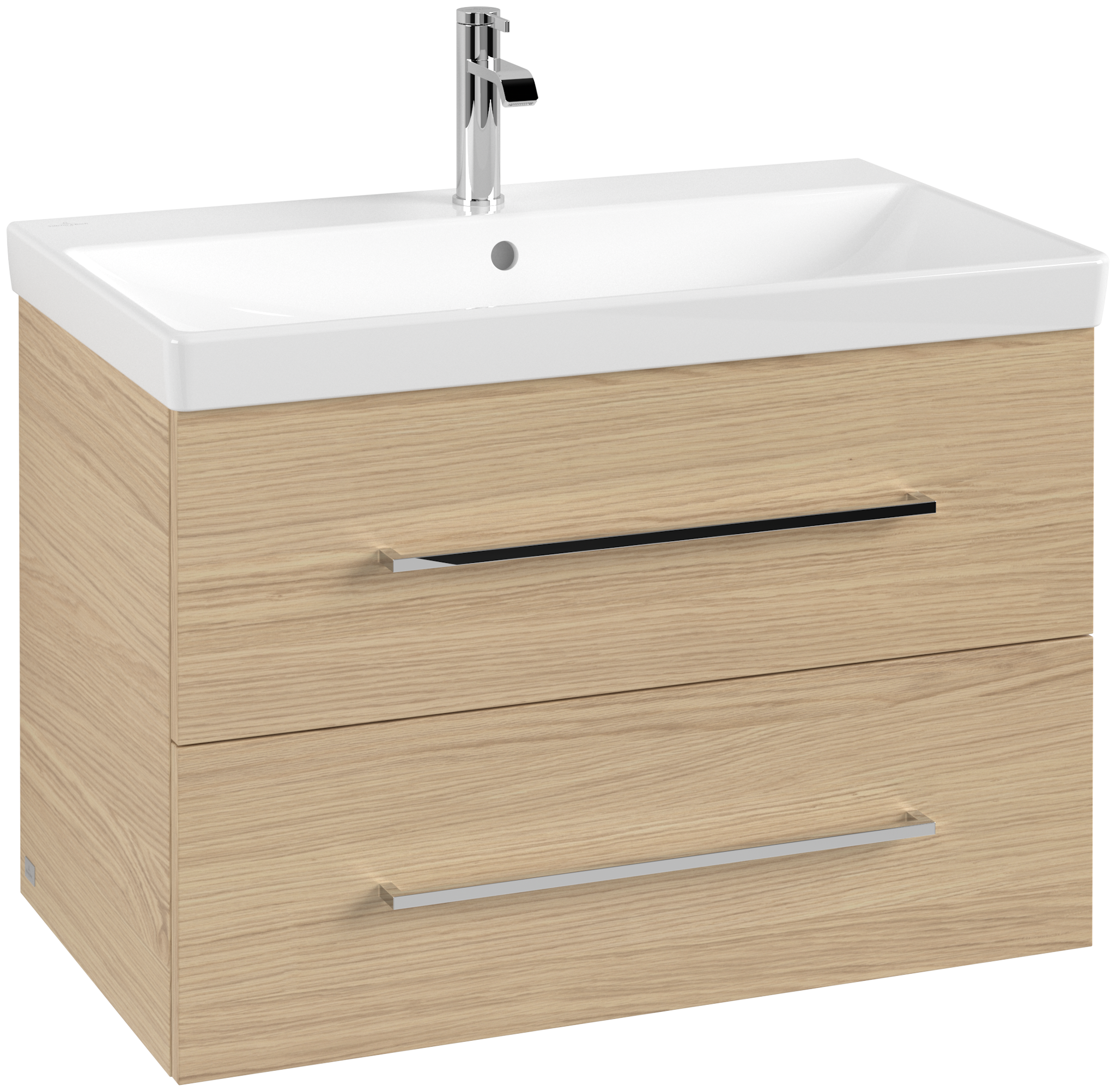 pic_A89100VJ Villeroy & Boch Avento alsószekrény, 2 kihúzható elem, 80 cm, nordic oak (vj) (a89100vj) - Image 1