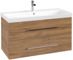 Villeroy & Boch Avento alsószekrény, 2 kihúzható elem, 100 cm, oak kansas (a89200rh)