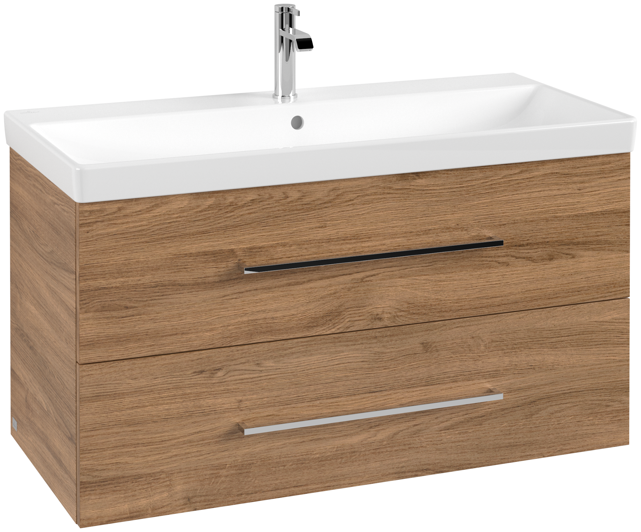 pic_A89200RH Villeroy & Boch Avento alsószekrény, 2 kihúzható elem, 100 cm, oak kansas (a89200rh) - Image 1