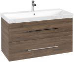 Villeroy & Boch Avento alsószekrény, 2 kihúzható elem, 100 cm, arizona oak (a89200vh)